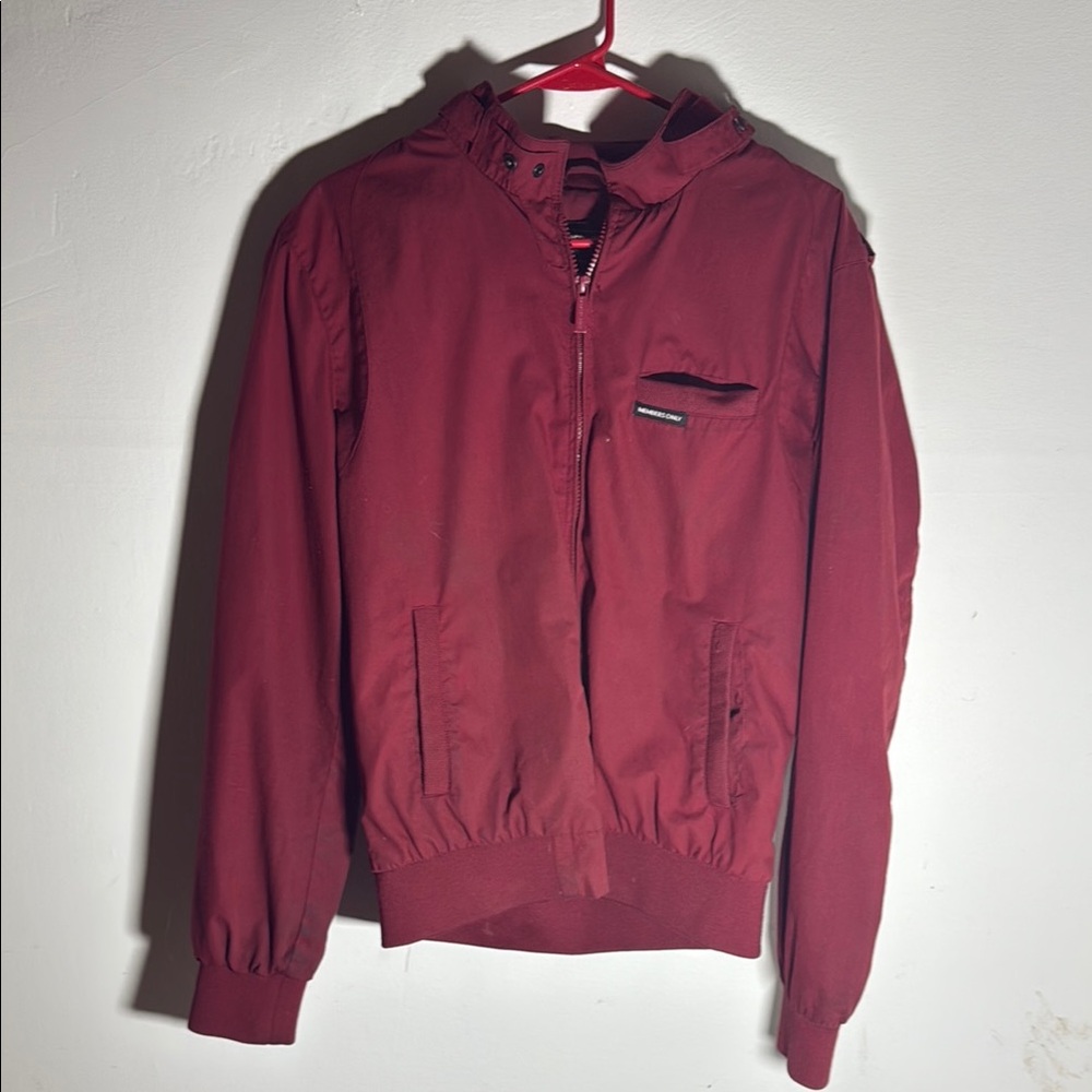 Members Only Red Bomber Jacket
